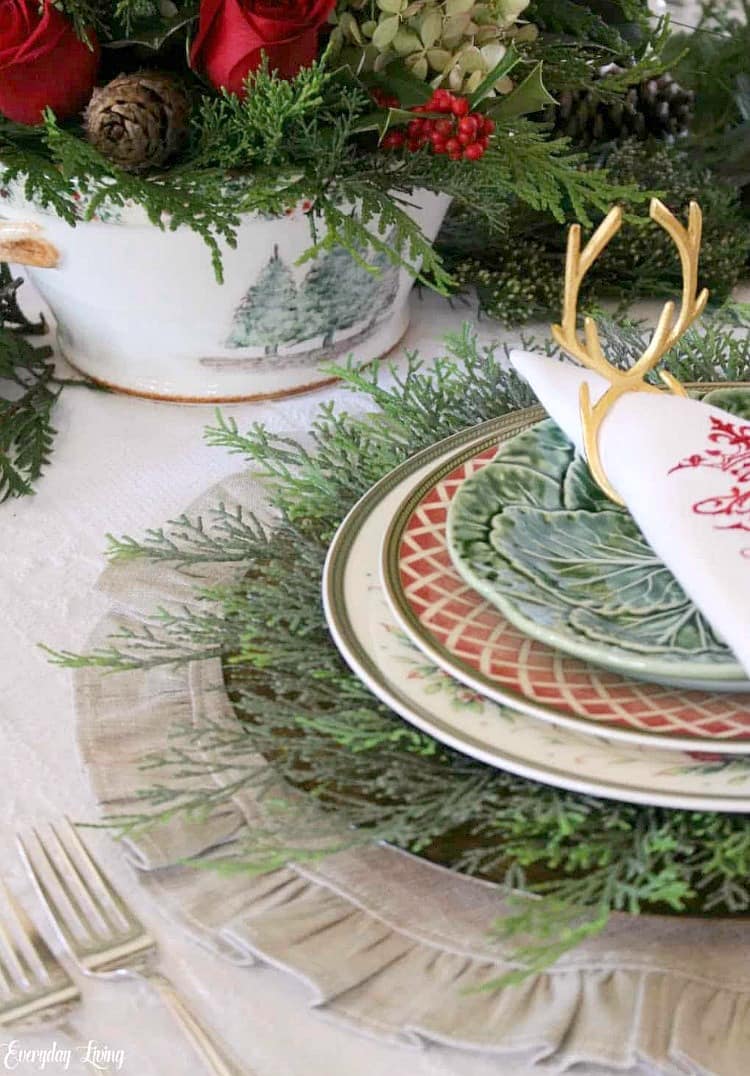 Christmas table with Arte Italica