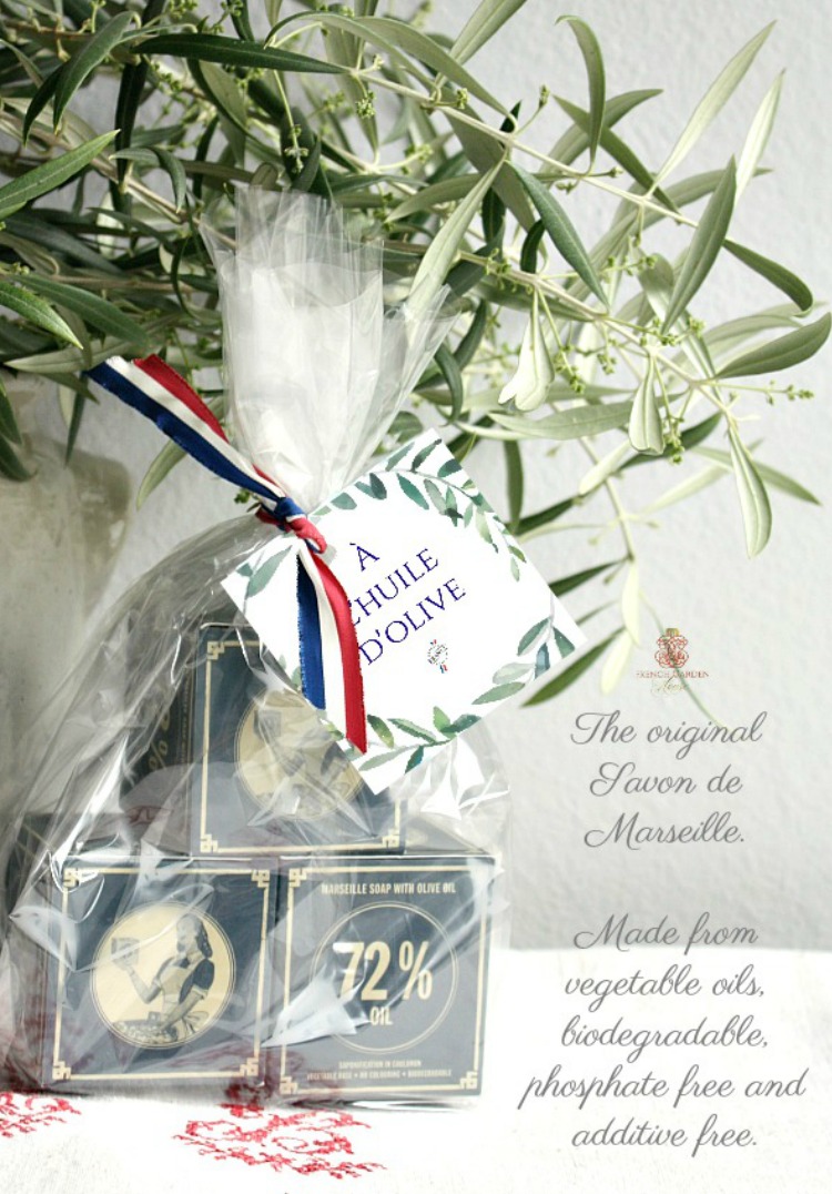 French cube soap in a gift set