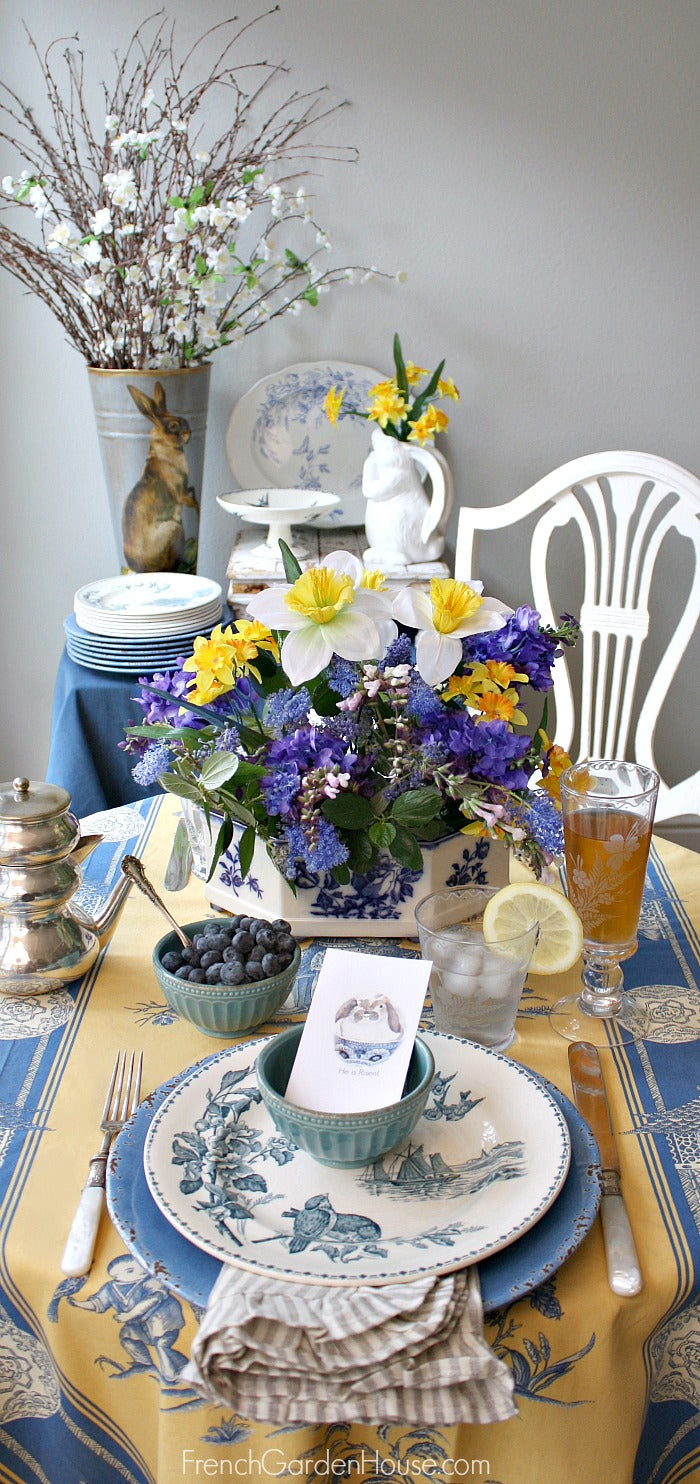 EasterBreakfastTableFrenchTablecloth